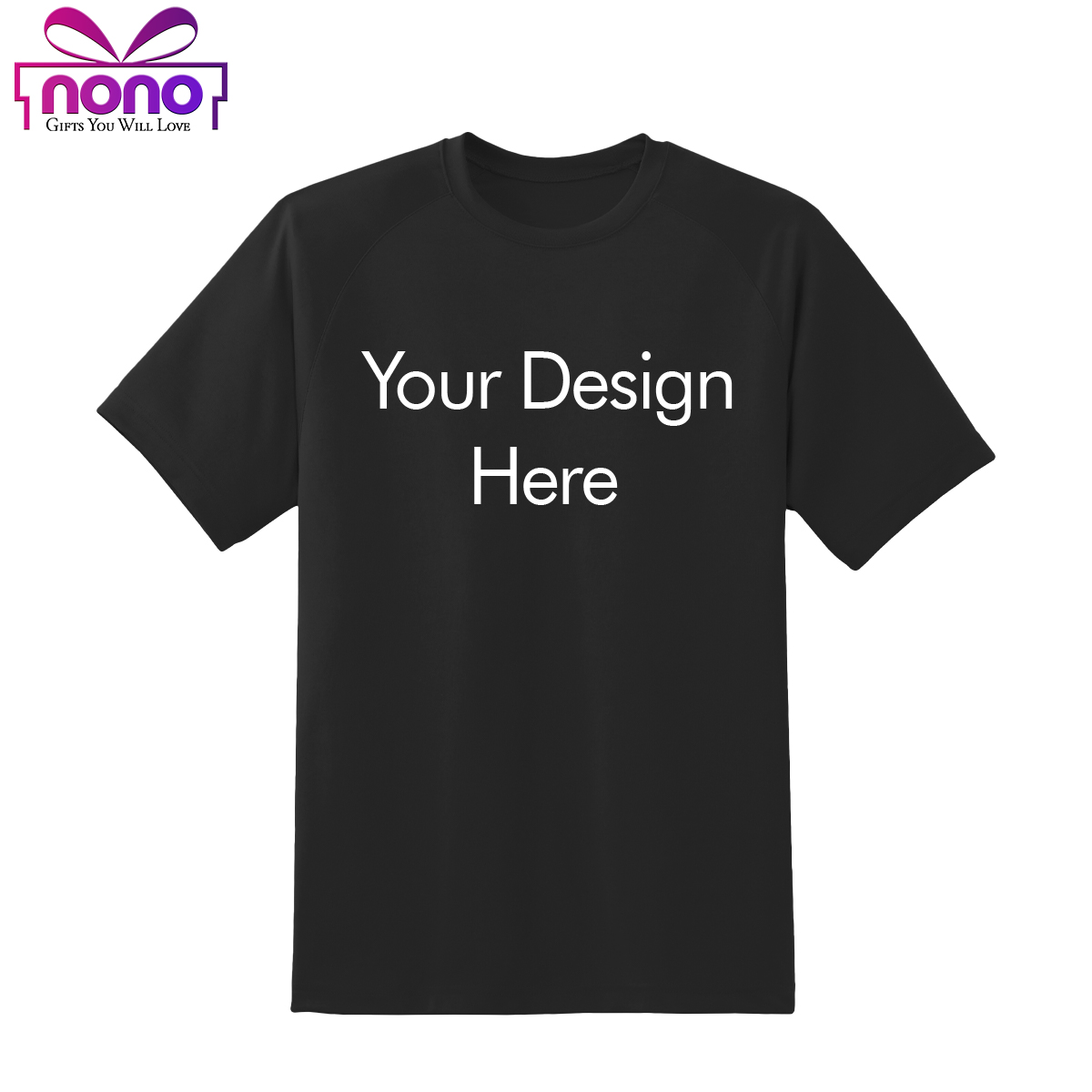 Customized Black T-Shirt Half sleeve with Your Picture, Logo with Name ...